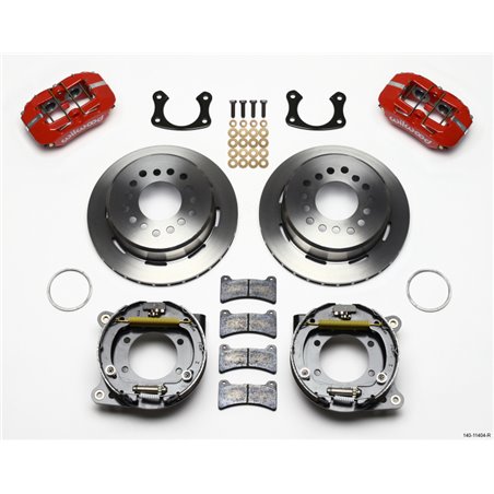 Wilwood Dynapro Low-Profile 11.00in P-Brake Kit - Red New Big Ford 2.50in Off Front Mount