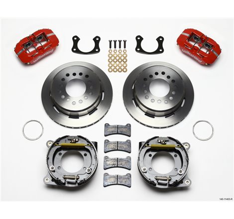 Wilwood Dynapro Low-Profile 11.00in P-Brake Kit - Red Small Ford 2.50in Offset