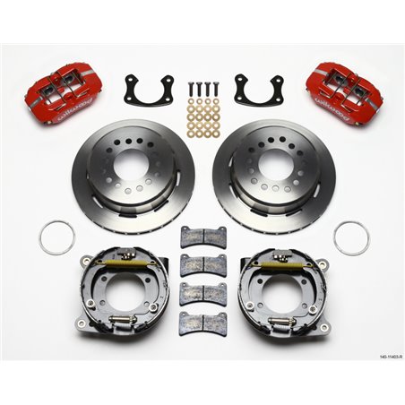 Wilwood Dynapro Low-Profile 11.00in P-Brake Kit - Red Small Ford 2.50in Offset