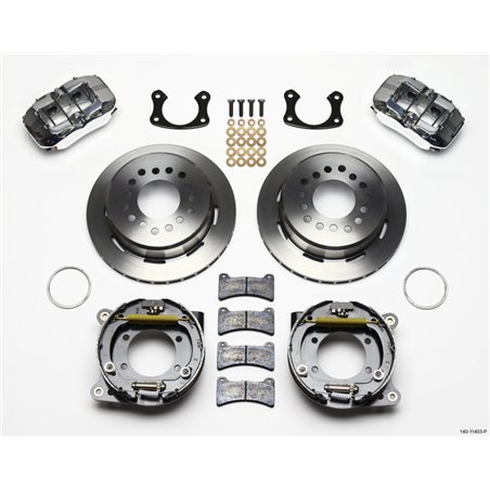 Wilwood Dynapro Low-Profile 11.00in P-Brake Kit - Polish Small Ford 2.50in Offset