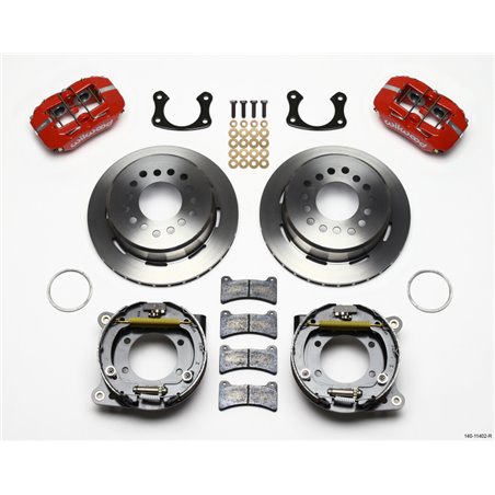 Wilwood Dynapro Low-Profile 11.00in P-Brake Kit - Red New Big Ford 2.36in Offset