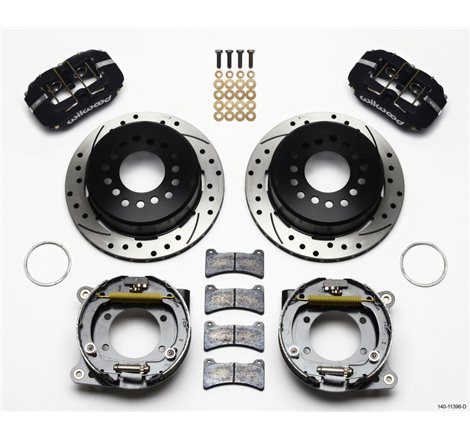 Wilwood Dynapro Low-Profile 11.00in P-Brake Kit Drilled Ford 8.8 w/2.50in Offset-5 Lug