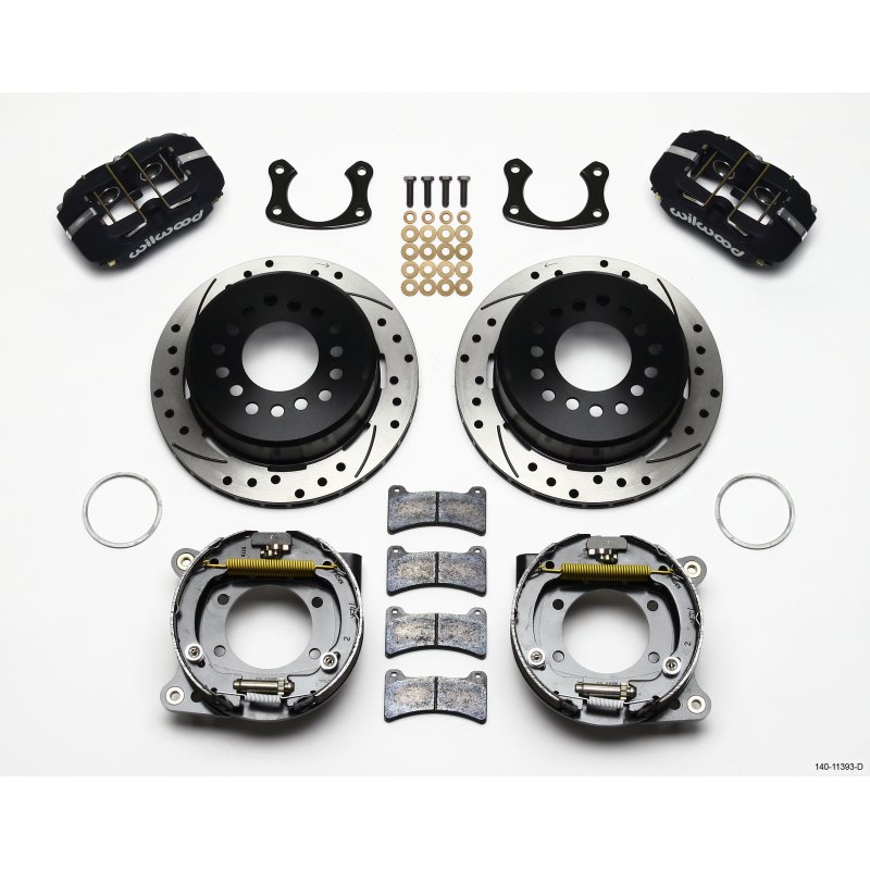 Wilwood Dynapro Low-Profile 11.00in P-Brake Kit Drilled Small Ford 2.66in Offset