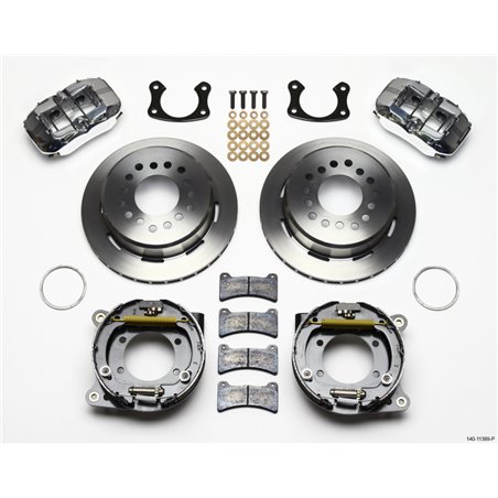 Wilwood Dynapro Low-Profile 11.00in P-Brake Kit-Polish New Big Ford 2.50in Offset