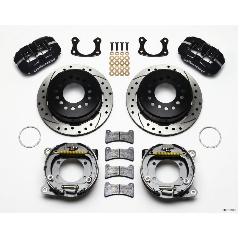 Wilwood Dynapro Low-Profile 11.00in P-Brake Kit Drilled New Big Ford 2.50in Offset