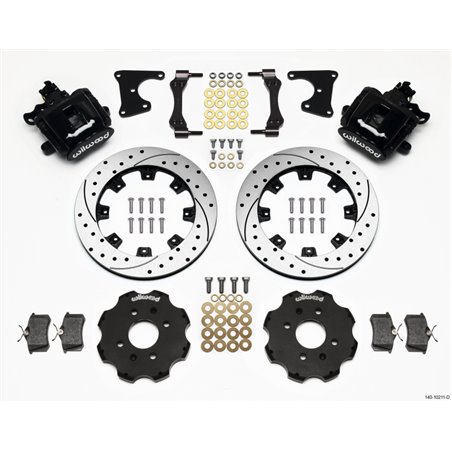 Wilwood Combination Parking Brake Rear Kit 12.19in Drilled Civic / Integra Drum 2.71 Hub Offset