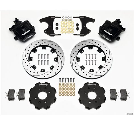 Wilwood Combination Parking Brake Rear Kit 12.19in Drilled Civic / Integra Drum 2.46 Hub Offset