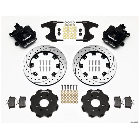 Wilwood Combination Parking Brake Rear Kit 12.19in Drilled Civic / Integra Drum 2.46 Hub Offset