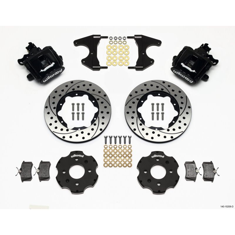 Wilwood Combination Parking Brake Rear Kit 11.00in Drilled Civic / Integra Drum 2.46 Hub Offset