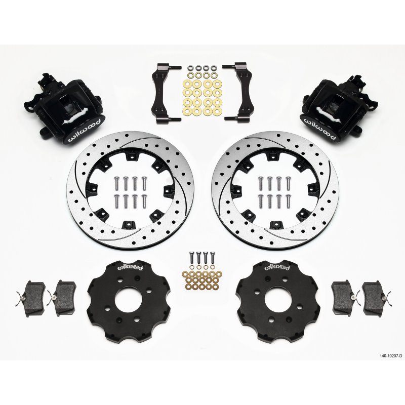 Wilwood Combination Parking Brake Rear Kit 12.19in Drilled Civic / Integra Disc 2.39 Hub Offset