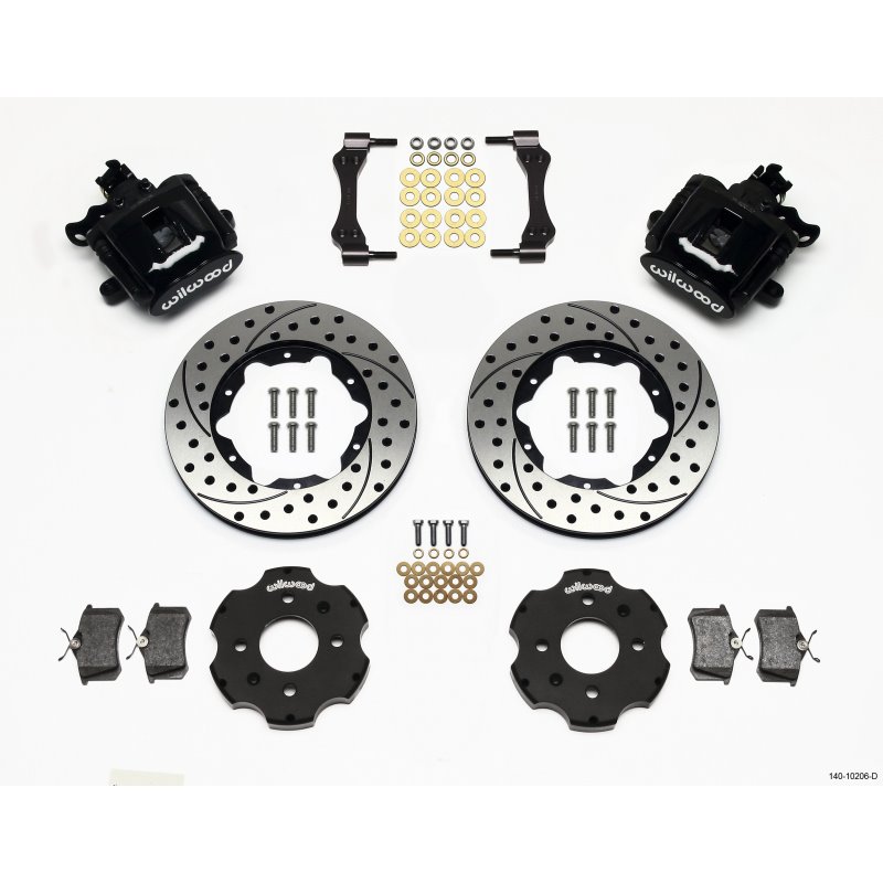 Wilwood Combination Parking Brake Rear Kit 11.00in Drilled Civic / Integra Disc 2.39 Hub Offset