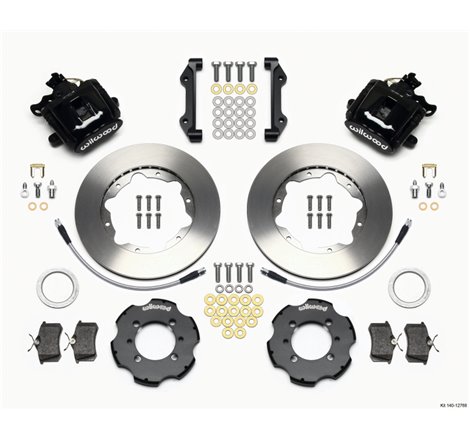 Wilwood Combination Parking Brake Rear Kit 11.00in 2012 Fiat 500 w/ Lines