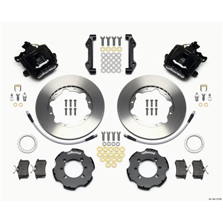 Wilwood Combination Parking Brake Rear Kit 11.00in 2012 Fiat 500 w/ Lines