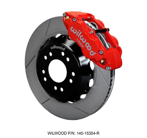 Wilwood Narrow Superlite 6R Front Hat Kit 14.00 Red 63-87 C10 w/ Wilwood Pro Spindles