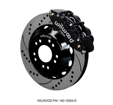 Wilwood Narrow Superlite 6R Front Hat Kit 14.00 Drilled 63-87 C10 w/ Wilwood Pro Spindles