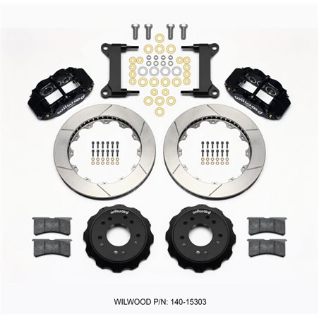 Wilwood Narrow Superlite 6R Front Hat Kit 13.06 63-87 C10 w/ Wilwood Pro Spindles