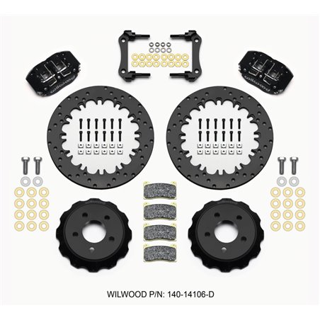 Wilwood Dynapro Radial Rear Drag Kit 12.90in Drilled 2015-Up Mustang