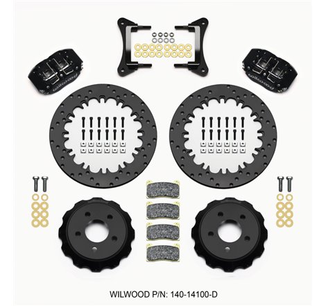 Wilwood Dynapro Radial Front Drag Kit 12.90in Drilled 2015-Up Mustang