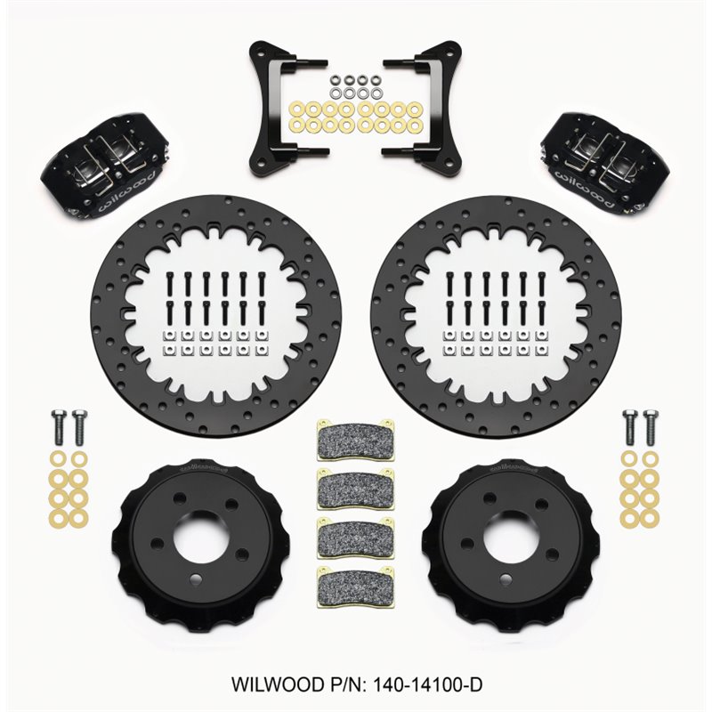 Wilwood Dynapro Radial Front Drag Kit 12.90in Drilled 2015-Up Mustang