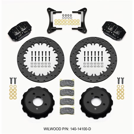 Wilwood Dynapro Radial Front Drag Kit 12.90in Drilled 2015-Up Mustang