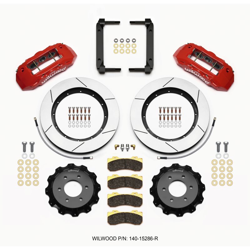 Wilwood TX6R Front Kit 15.50in Red 2004-08 Ford F150 - 4WD