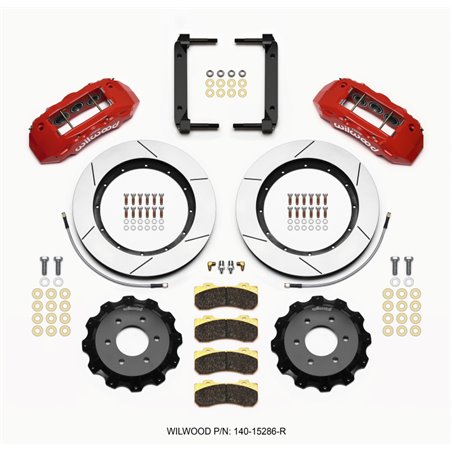 Wilwood TX6R Front Kit 15.50in Red 2004-08 Ford F150 - 4WD