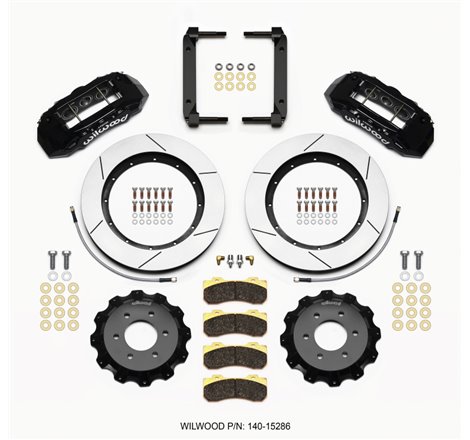 Wilwood TX6R Front Kit 15.50in Black 2004-08 Ford F150 - 4WD