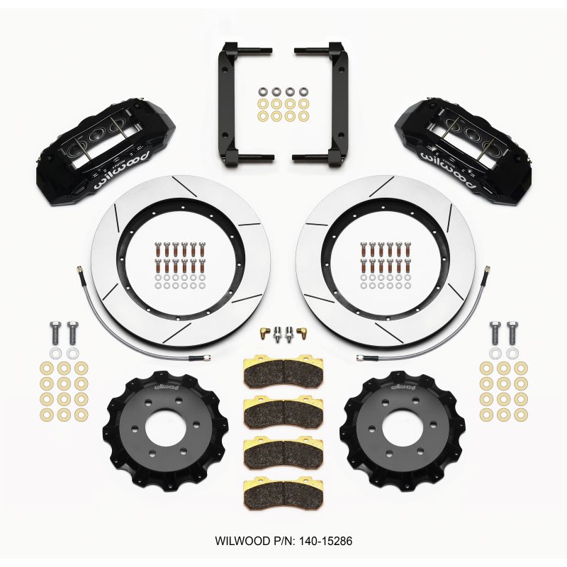 Wilwood TX6R Front Kit 15.50in Black 2004-08 Ford F150 - 4WD