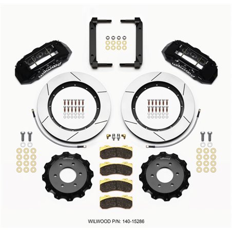 Wilwood TX6R Front Kit 15.50in Black 2004-08 Ford F150 - 4WD