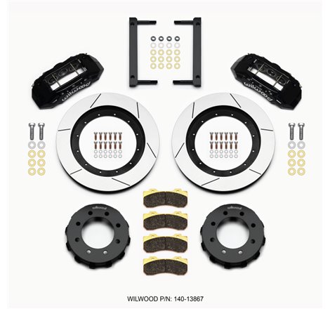 Wilwood TX6R Front Kit 16.00in Black 2005-2012 Ford F250/F350 4WD