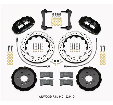 Wilwood Narrow Superlite 6R Front Hat Kit 12.88in Drilled 2014-2015 Mini Cooper w/Lines