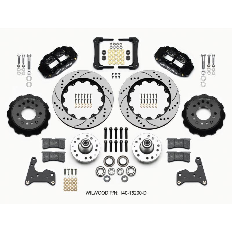 Wilwood Narrow Superlite 6R Front Hub Kit 14.00in Drilled 65-72 CDP C Body -Drum