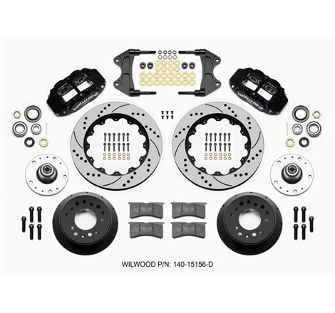 Wilwood Narrow Superlite 6R Front Hub Kit 14.00in Drilled WWE ProSpindle (5x4.75in 5x5.00in Hub)