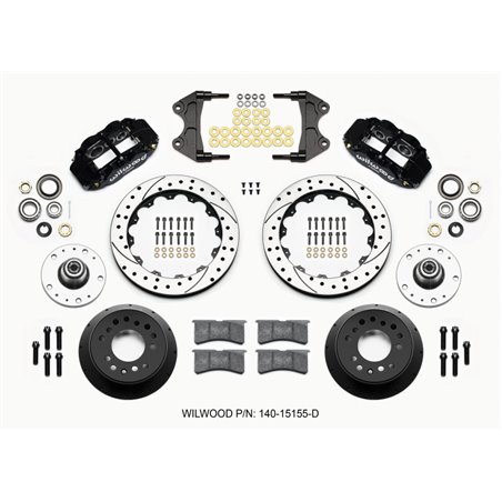 Wilwood Narrow Superlite 6R Front Hub Kit 12.88in Drilled WWE ProSpindle (5x4.75in 5x5.00in Hub)