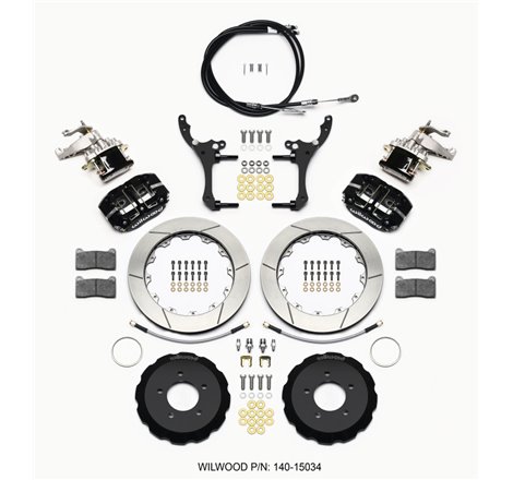 Wilwood Dynapro Radial4 / MC4 Rear Kit 12.88 2006-15 Miata w/Lines & Cables