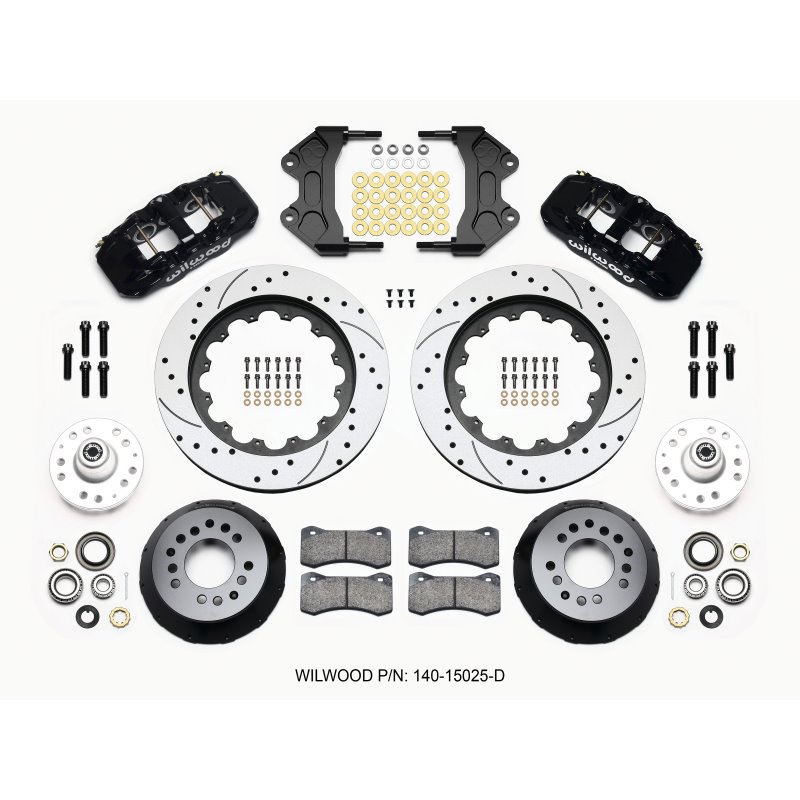 Wilwood AERO6 Front Hub Kit 15.00 Drilled WWE ProSpindle