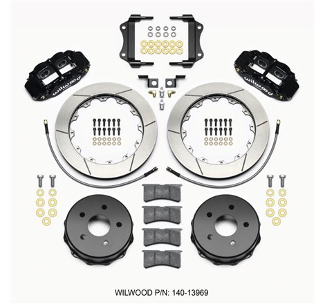 Wilwood Narrow Superlite 4R Rear Kit 12.88in 2007-up Jeep JK w/Lines