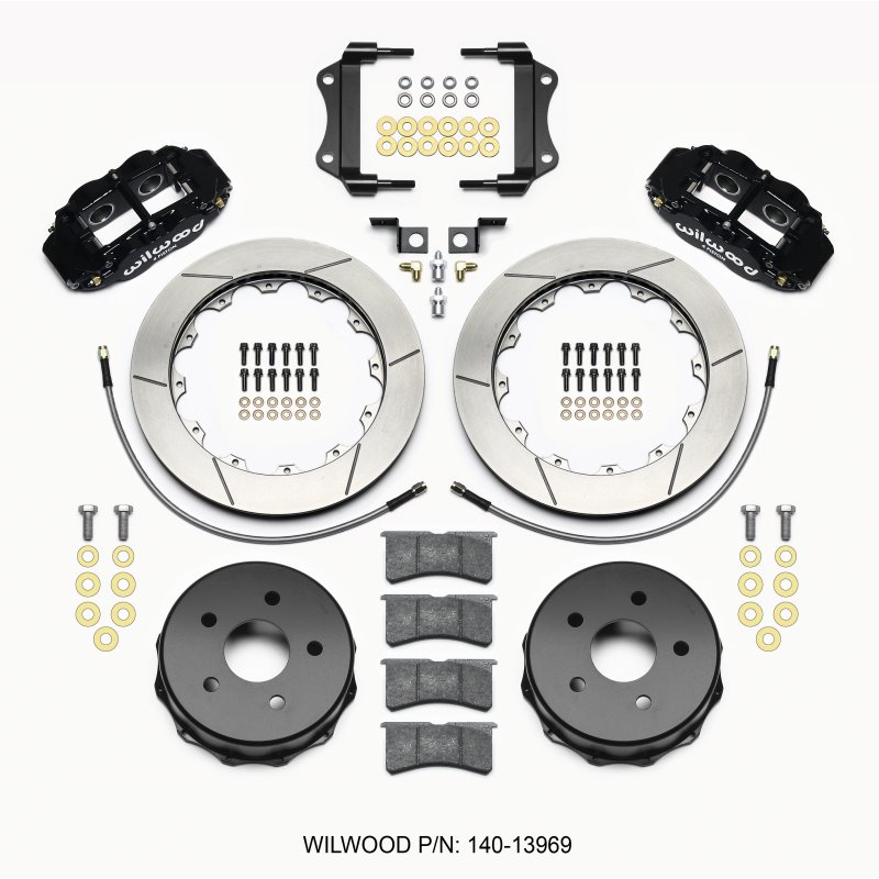 Wilwood Narrow Superlite 4R Rear Kit 12.88in 2007-up Jeep JK w/Lines