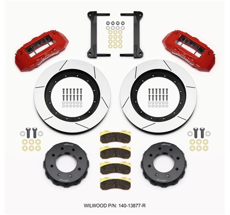 Wilwood TX6R Front Kit 16.00in Red 1999-2010 GM H2 Truck/SUV 2500