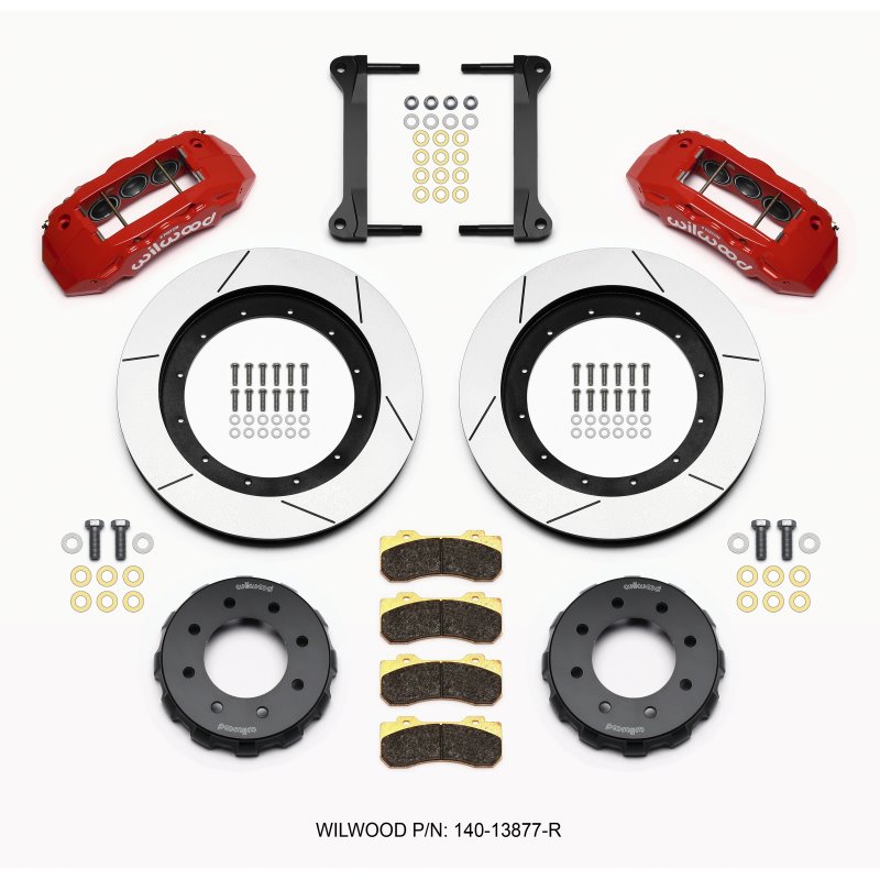 Wilwood TX6R Front Kit 16.00in Red 1999-2010 GM H2 Truck/SUV 2500