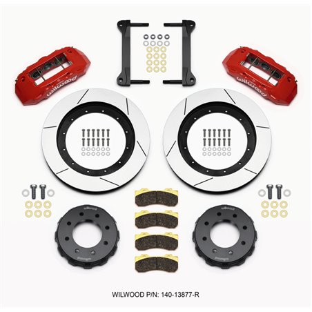 Wilwood TX6R Front Kit 16.00in Red 1999-2010 GM H2 Truck/SUV 2500