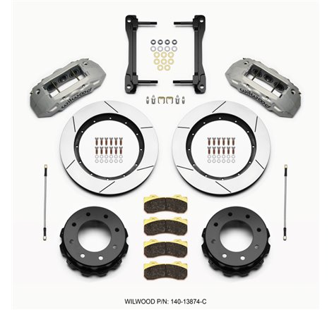 Wilwood TX6R Rear Kit 15.50in Clear Ano 2011-2015 GM Truck/SUV 2500