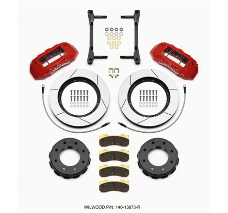 Wilwood TX6R Front Kit 15.00in Red 2011-2015 GM Truck/SUV 2500