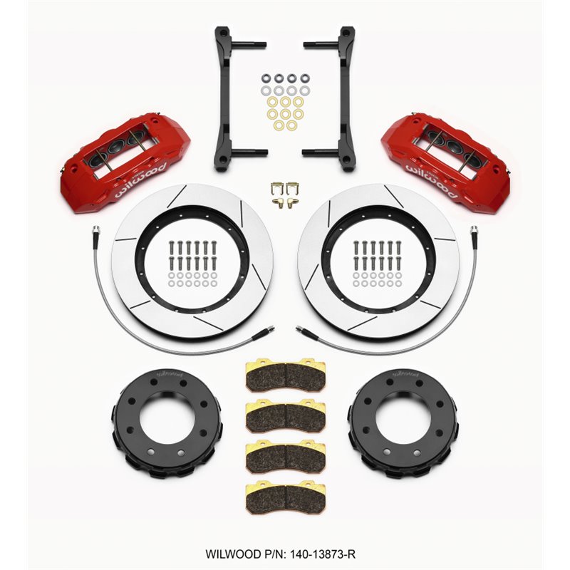 Wilwood TX6R Front Kit 15.00in Red 2011-2015 GM Truck/SUV 2500