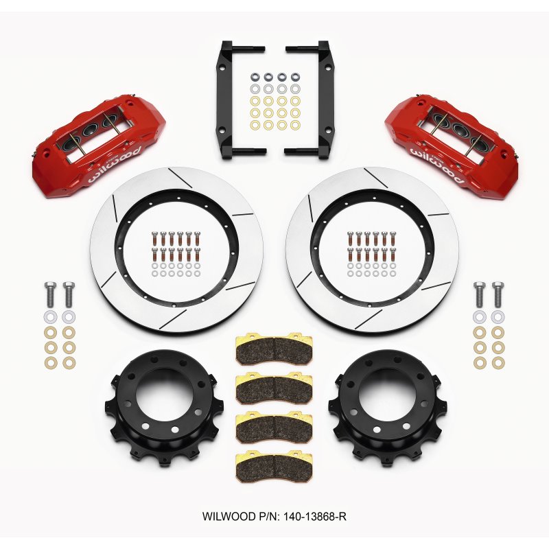 Wilwood TX6R Rear Kit 15.50in Red 2005-2012 Ford F250/F350 4WD