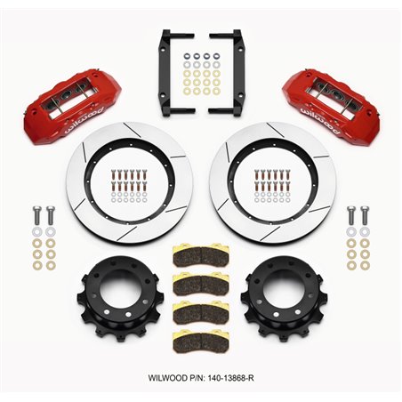 Wilwood TX6R Rear Kit 15.50in Red 2005-2012 Ford F250/F350 4WD