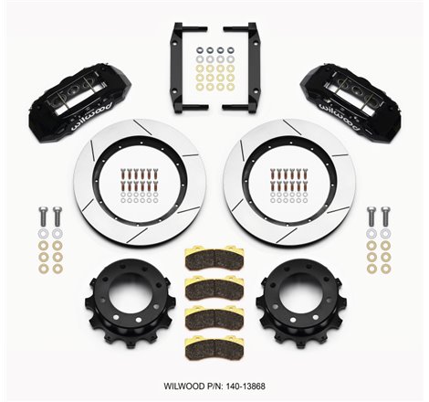 Wilwood TX6R Rear Kit 15.50in Black 2005-2012 Ford F250/F350 4WD