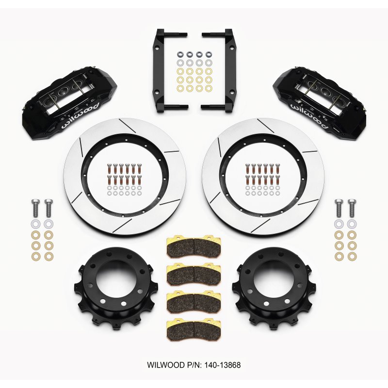 Wilwood TX6R Rear Kit 15.50in Black 2005-2012 Ford F250/F350 4WD