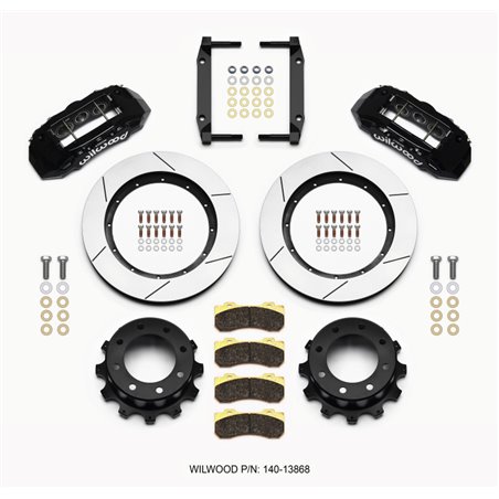 Wilwood TX6R Rear Kit 15.50in Black 2005-2012 Ford F250/F350 4WD