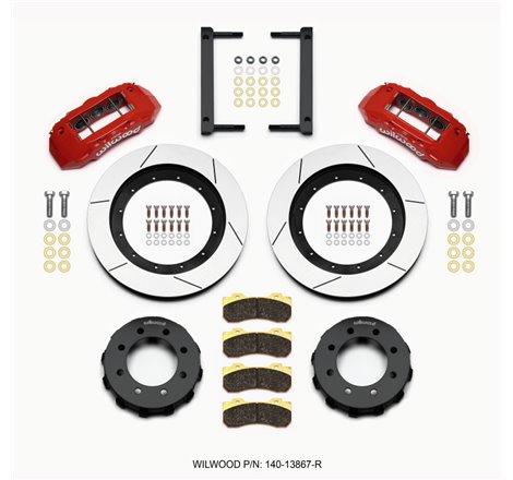 Wilwood TX6R Front Kit 16.00in Red 2005-2012 Ford F250/F350 4WD